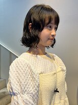アクアオモテサンドウ(ACQUA omotesando) △癖毛風ボブパーマミディアムパーマチョコレートブラウン