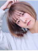 切りっぱなしボブ 高宮