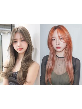 【トレンドカラー/ケアブリーチ】豊富なカラーで抜け感を演出!憧れの最旬style*[仙台/仙台駅/韓国/学割U24]