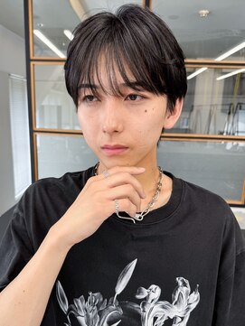 エル 渋谷(L) 30代◎黒髪ストレートビジネス向け清潔感マッシュ