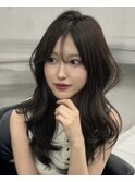 透け感グレージュ×韓国レイヤー
