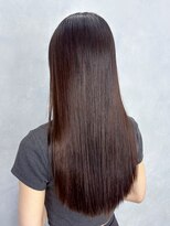 アイティーバイアルバム 八王子店(IT by ALBUM)&nbsp;おくれ毛前髪カットオリーブベージュ韓国ヘアロング_ba558521