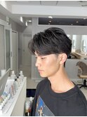 センターパート/ニュアンスパーマ/フェザーパーマ/メンズカット