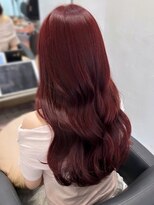 アリスバイアフロート 自由が丘(ALICe by AFLOAT) 〇ブリーチなし チェリーレッド ダブルカラー 赤髪 ワインレッド