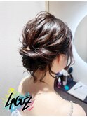 【ヘアセット】大人上品に仕上がるゆるふわシニヨンアレンジ