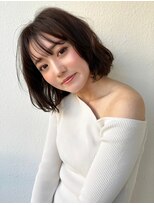 カバーヘア ブリス 北浦和(COVER HAIR bliss) ふんわりボブパーマ/ココアベージュ/大人ガーリー/小顔p北浦和