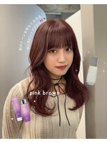 カノエ(canoe)&nbsp;カシスピンクレイヤーカット顔周りレイヤー20代【西新大濠荒戸】