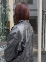マグサロンギャラリー(Mag salon gallery) ブリーチなしダブルカラーアプリコットオレンジレッドピンク韓国