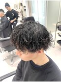 シャドウパーマ×ショートマッシュ【松戸/メンズ】