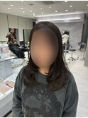 レイヤーカット×グレージュカラー