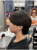 パーマ落としメンズストレート曲がる縮毛矯正