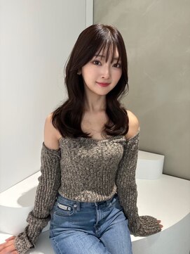 エヌ 大阪梅田茶屋町(enu) 韓国風レイヤーカット×巻き髪