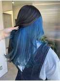 インナーカラーターコイズブルー【町田】