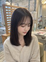 フゥカ 売市店(fuka)&nbsp;【 艶カラー☆】八戸ココアブラウン×ミディアムヘア
