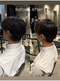 ピンとしない自然な髪質改善ストレート