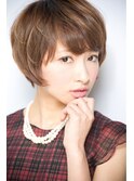 大人可愛いナチュラルショート