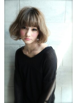 ルアウ 岡本店(LUAU) ミルキーラテカラー×ボブ【Stylist ハマモト】