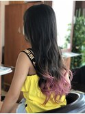 ピンク★フィッシュテールカラー