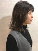 アッシュグレー_クールショート ピンクグレージュ ボブルフ