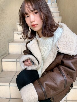 クラフト ヘア デザイン(CRAFT HAIR DESIGN) くびれレイヤーミディ / イルミナ ソフトグレージュ