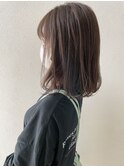 透明感カラー/グレージュ/ミディアム