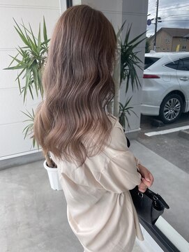 ナンバー(number+) 透明感抜群♪ダブルカラーブリーチパールベージュ