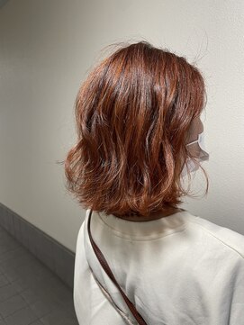 アンジョ(Anjo) ハイライトカラーアプリコットオレンジ