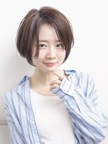 デイジー インデックスヘア 大島店(DAISY index hair) ミストバング グレーベージュ エギョモリ ショートマッシュ