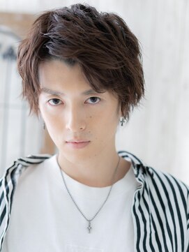 モッズヘア メン 上尾東口店(mod's hair men) 女子ウケバッチリ◎くせ毛風アシンメトリーショートN上尾