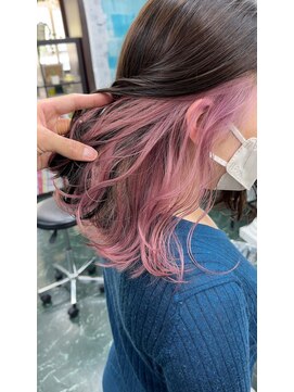 ヴェルデ(Verde) インナーカラー ピンク