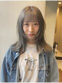 ウルフくすみカラー20代30代大人可愛い大人美人ミニウルフ /山中