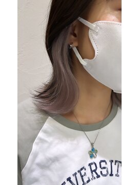 アジールヘア 池袋東口店(agir hair) ホワイトシルバーベージュコントラストカラー透明感10代20代