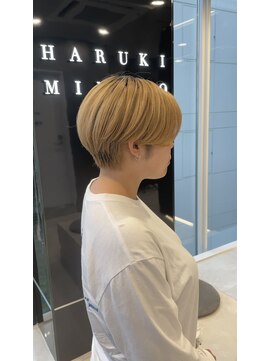 ハルキミナトジャパン センダイ(HARUKI MINATO japan SENDAI) 金髪ハンサムショート