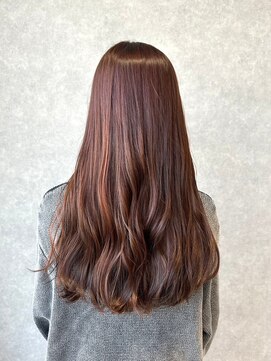 オブジェ シエル(obje't ciel) 【obje'tciel】オレンジブラウン×レイヤーロング【山口紗季】