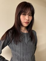 ノラ シブヤ(NORA)&nbsp;レイヤーカット/顔まわりカット/レッドブラウン/ブラウンカラー
