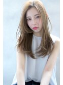 【Blanc】レイヤーカット＿ハイトーンベージュ