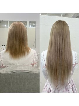 ハイエクステンション 京都駅前店(Hi-Extension) くすみベージュ × アイスグリーン ★ mao_152