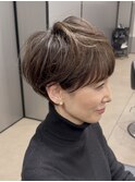 30代40代50代小顔似合わせカットくびレイヤーエモージュ大人可愛