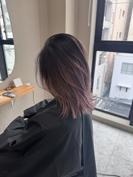 シカ 神戸三宮元町店(Cica) バレイヤージュ デザインカラー 三宮 ブリーチ ハイライト