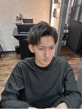 ロックス ヘアー ギャラリー(Rocks hair gallery) アップバング刈り上げ◎黒髪短髪