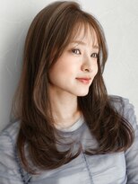 艶感モテ髪デジタルパーマホワイトグレージュうる艶髪美髪
