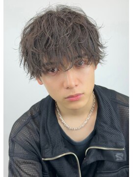 ブラック 渋谷 2nd(BLUCK) シャドウパーマ×無造作マッシュ