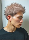 ショート × ハイトーンベージュ