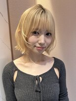 サンドイエナ 横浜店(sand yena)&nbsp;くびレイヤーボブルフネビージュ小顔ワンレンこなれミディ