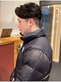 フェザーパーマ 20代 刈り上げ ツーブロック ビジネスヘア