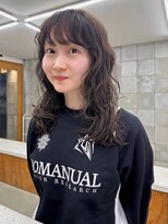 トゥコ(tuco)&nbsp;ミディアムパーマ　ドライパーマ　くせ毛風パーマ　ゆるめパーマ