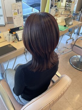 ウェーヴ 浜松小豆餅店(wave) 暖色カラー×酸熱トリートメント