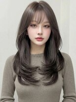 カバーヘア ブリス 上尾西口店(COVER HAIR bliss)&nbsp;ダークアッシュブラウン小顔韓国巻きヨシンモリA12上尾20代30代!