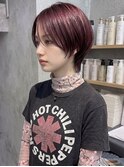 ピンクパープル×ウルフショート