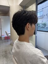 ピノ(pino.) フェザーパーマ/センターパート/シースルーマッシュ